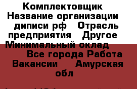 Комплектовщик › Название организации ­ диписи.рф › Отрасль предприятия ­ Другое › Минимальный оклад ­ 30 000 - Все города Работа » Вакансии   . Амурская обл.